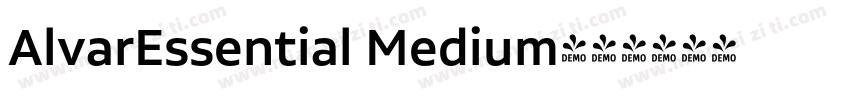 AlvarEssential Medium字体转换
